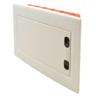 Tracon 1×12 (12) modul, IP40, (H×W×D=240×305×80mm) EDSSN-12/1 Süllyesztett elosztódoboz, fehér-sík ajtóval, NPE nélkül 5997374205436