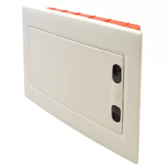  Tracon 1×12 (12) modul, IP40, (H×W×D=240×305×80mm) EDSSN-12/1 Süllyesztett elosztódoboz, fehér-sík ajtóval, NPE nélkül 5997374205436