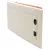 Tracon 1×12 (12) modul, IP40, (H×W×D=240×305×80mm) EDSSN-12/1 Süllyesztett elosztódoboz, fehér-sík ajtóval, NPE nélkül 5997374205436