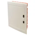 Tracon 2×12 (24) modul, IP40, (H×W×D=395×305×85mm) EDSSN-12/2 Süllyesztett elosztódoboz, fehér-sík ajtóval, NPE nélkül 5997374182652
