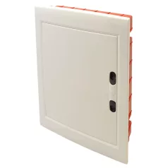   Tracon 2×12 (24) modul, IP40, (H×W×D=395×305×85mm) EDSSN-12/2 Süllyesztett elosztódoboz, fehér-sík ajtóval, NPE nélkül 5997374182652
