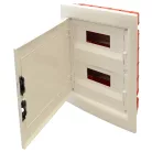 Tracon 2×12 (24) modul, IP40, (H×W×D=395×305×85mm) EDSSN-12/2 Süllyesztett elosztódoboz, fehér-sík ajtóval, NPE nélkül 5997374182652