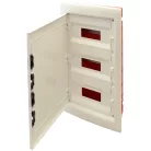 Tracon 3×12 (36) modul, IP40, (H×W×D=545×305×85mm) EDSSN-12/3 Süllyesztett elosztódoboz, fehér-sík ajtóval, NPE nélkül 5997374182669