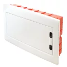 Tracon 1×18 (18) modul, IP40, (H×W×D=270×440×85mm) EDSSN-18/1 Süllyesztett elosztódoboz, fehér-sík ajtóval, NPE nélkül 5997374205450