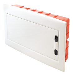   Tracon 1×18 (18) modul, IP40, (H×W×D=270×440×85mm) EDSSN-18/1 Süllyesztett elosztódoboz, fehér-sík ajtóval, NPE nélkül 5997374205450