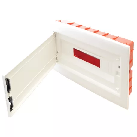 Tracon 1×18 (18) modul, IP40, (H×W×D=270×440×85mm) EDSSN-18/1 Süllyesztett elosztódoboz, fehér-sík ajtóval, NPE nélkül 5997374205450