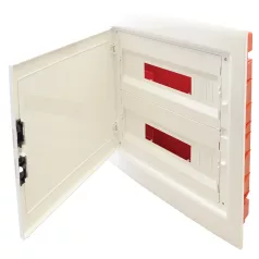   Tracon 2×18 (36) modul, IP40, (H×W×D=480×440×90 mm) EDSSN-18/2 Süllyesztett elosztódoboz, fehér-sík ajtóval, NPE nélkül 5997374205474