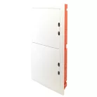 Tracon 4×18 (72) modul, IP40, (H×W×D=860×440×95mm) EDSSN-18/4 Süllyesztett elosztódoboz, fehér-sík ajtóval, NPE nélkül 5997374205511