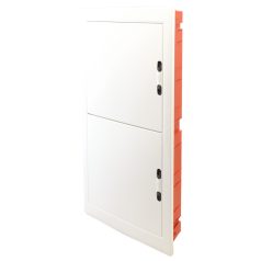   Tracon 4×18 (72) modul, IP40, (H×W×D=860×440×95mm) EDSSN-18/4 Süllyesztett elosztódoboz, fehér-sík ajtóval, NPE nélkül 5997374205511
