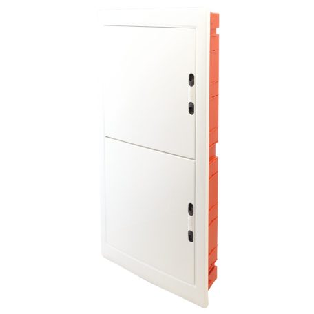 Tracon 4×18 (72) modul, IP40, (H×W×D=860×440×95mm) EDSSN-18/4 Süllyesztett elosztódoboz, fehér-sík ajtóval, NPE nélkül 5997374205511