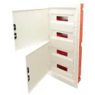 Tracon 4×18 (72) modul, IP40, (H×W×D=860×440×95mm) EDSSN-18/4 Süllyesztett elosztódoboz, fehér-sík ajtóval, NPE nélkül 5997374205511