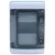 Tracon 1×4 mod, H×W×D=210.3×142.8×99.5mm, IP65,1000 VAC, 1500 VDC EDFKIP65N41 Falon kívüli elosztódoboz, átlátszó ajtóval, N/PE sínnel 5997374201575