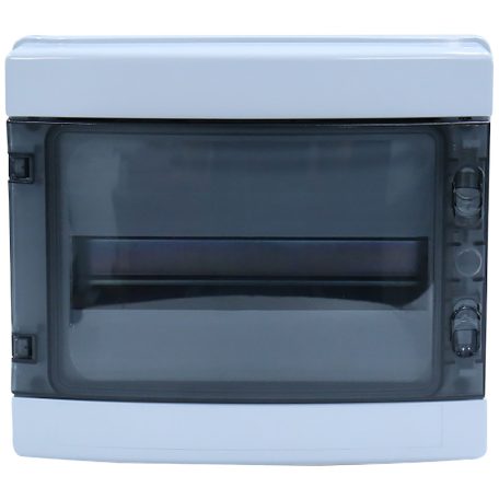 Tracon 1×12 mod, H×W×D=259×298×140mm, IP65, 1000VAC, 1500 VDC EDFKIP65N121 Falon kívüli elosztódoboz, átlátszó ajtóval, N/PE sínnel 5997374191883