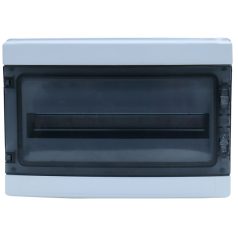   Tracon 1×18 mod, H×W×D=286.3×411×137.8mm, IP65, 1000 VAC, 1500 VDC EDFKIP65N181 Falon kívüli elosztódoboz, átlátszó ajtóval, N/PE sínnel 5997374201582