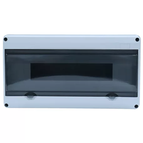 Tracon 1×15 mod, H×W×D=197.5×310×106mm, IP65, 1000 VAC, 1500 VDC EDFKIP65U151 Falon kívüli elosztódoboz, átlátszó ajtóval, N/PE sínnel 5997374179638