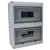 Tracon 2×12 mod, H×W×D=356.16×275.51×106.2mm, IP65,1000VAC,1500 VDC EDFKIP65U122 Falon kívüli elosztódoboz, átlátszó ajtóval, N/PE sínnel 5997374179669