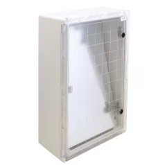   Tracon HxWxD=600x400x200mm, IP65, IK10, 1000V AC/DC, RAL7035 TME604020T Műanyag elosztószekrény átlátszó ajtóval 5997374183765