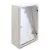 Tracon HxWxD=600x400x200mm, IP65, IK10, 1000V AC/DC, RAL7035 TME604020T Műanyag elosztószekrény átlátszó ajtóval 5997374183765