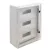 Tracon HxWxD=800x600x260mm, IP65, IK10, 1000V AC/DC, RAL7035 TME806026MT Műanyag elosztószekrény maszkos átlátszó ajtóval 5997374231671
