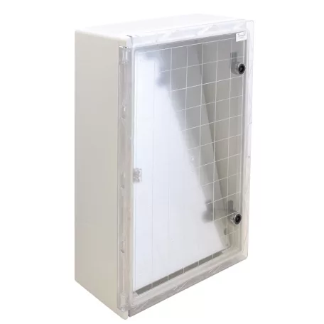 Tracon HxWxD=700x500x245mm, IP65, IK10, 1000V AC/DC, RAL7035 TME705025T Műanyag elosztószekrény átlátszó ajtóval 5997374183772