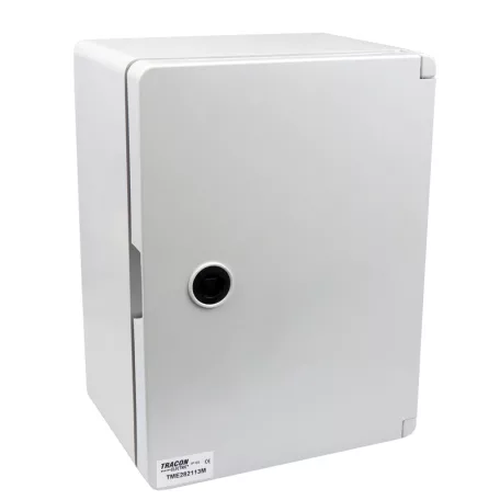 Tracon 1x8mod, HxWxD=280x210x130mm, IP65, IK10, 1000V AC/DC TME282113M Műanyag elosztószekrény maszkos 5997374195041