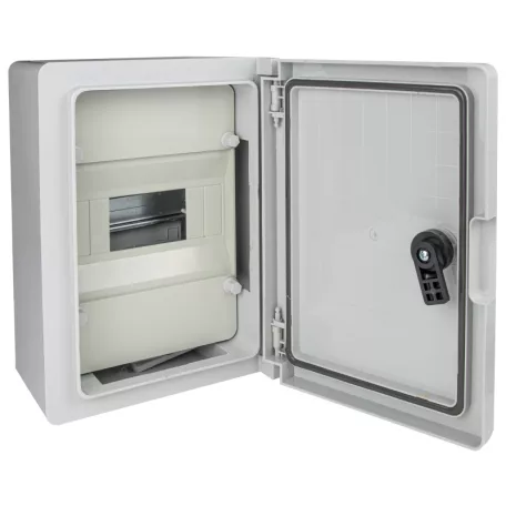 Tracon 1x8mod, HxWxD=280x210x130mm, IP65, IK10, 1000V AC/DC TME282113M Műanyag elosztószekrény maszkos 5997374195041