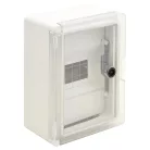 Tracon 1x8mod, HxWxD=280x210x130mm, IP65, IK10, 1000V AC/DC TME282113MT Műanyag elosztószekrény maszkos átlátszó ajtóval 5997374195058