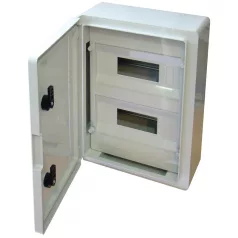   Tracon 2x12 mod, HxWxD=400x300x165mm, IP65, IK10, 1000V AC/DC TME403017M Műanyag elosztószekrény maszkos 5997374183789
