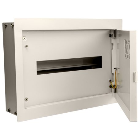 Tracon 1×16 mod, H×W×D=326×464×115mm, IP42, RAL1013 EDSF-16/1 Fém elosztódoboz süllyesztett, maszkos, fehér 5997374174329