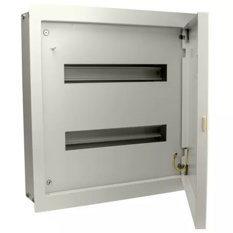 Tracon 2×16 mod, H×W×D=476×464×115mm, IP42, RAL1013 EDSF-16/2 Fém elosztódoboz süllyesztett, maszkos, fehér 5997374174336