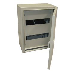   Tracon 2×12 mod, H×W×D=400×300×200mm, IP55 TFE403020M Fém elosztószekrény, maszkos, acél, szürke 5997374174367