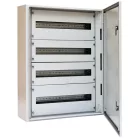 Tracon W×L×H=600×750×200 / 96M (4×24) , IP54 TGEF607520 Fémajtós fém elosztószekrény 5997374220552