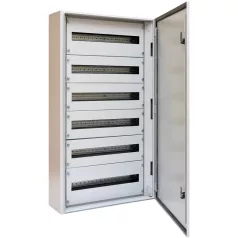   Tracon W×L×H=600×1050×200 / 144M (6×24) , IP54 TGEF6010520 Fémajtós fém elosztószekrény 5997374220507