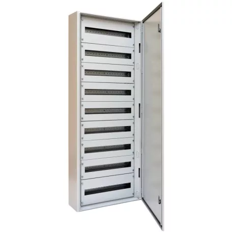Tracon 600×1500×250 / 216M (24×9 rows) TGEF6015025 Fémajtós fém elosztószekrény 5997374223942