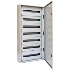   Tracon 600×1200×250 / 168M (24×7 rows) TGEF6012025 Fémajtós fém elosztószekrény 5997374223935