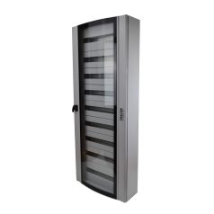   Tracon 600×1500×250 / 216M (24×9 rows) TGE6015025 Ívelt biztonsági üvegajtós fémelosztószekrény 5997374223904