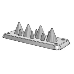   Tracon 134x48mm; IP54 EKBV-01 Elosztószekrény kábelbevezető, gumi, 4db kábelhez 5997374187398