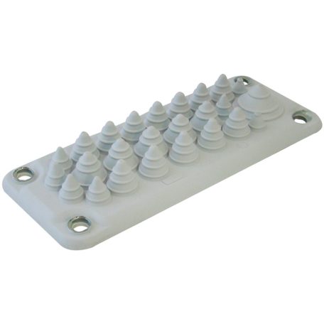 Tracon 222x92mm; IP55 EKBV-04 Elosztószekrény kábelbevezető, gumi, 25db kábelhez 5997374187428
