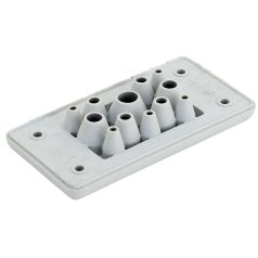   Tracon 107×56×19mm, IP65 EKBV-10 Elosztószekrény kábelbevezető,gumi, 12db kábelhez 5997374216821