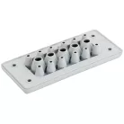 Tracon 127×56×19mm, IP65 EKBV-16 Elosztószekrény kábelbevezető,gumi, 17db kábelhez 5997374216838