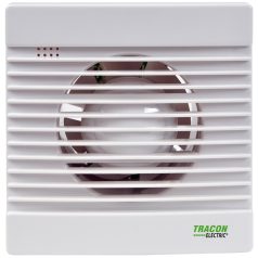   Tracon 230 VAC, 15W, 80 m3/h, 33 dB,100 mm VF100-BTS Fürdőszoba ventilátor, golyóscsapágy+időzítő+v.zsalu 5997374215961