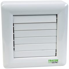   Tracon 230 VAC, 15W, 80 m3/h, 33 dB,100 mm VFM100-BT Fürdőszoba vent. hőelemmel műk. frontzsalu, golyóscsap.+időzítő 5997374216029