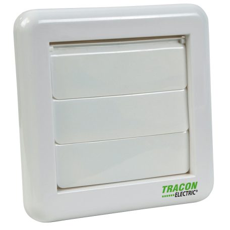Tracon 151×151×45mm, D=96mm VFG100 Kültéri gravitációs zsalu fürdőszoba vent-hoz 5997374215992