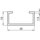 Tracon 1m 30/15SIN 30/15mm Al sín 5997374183406