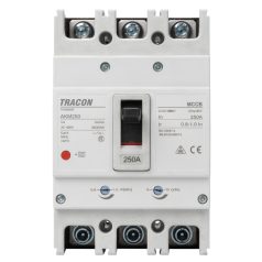   Tracon 3P,180A,Ir=(0,8-1,0)In,400/415V, 50/60Hz, Icu=36kA, Ics=25kA AKM2-180 Kompakt megszakító 5997374221474