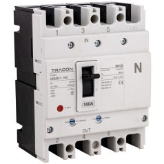   Tracon 4P,160A,Ir=(0,8-1,0)In,400/415V, 50/60Hz, Icu=36kA, Ics=25kA AKMN1-160 Kompakt megszakító 5997374234436