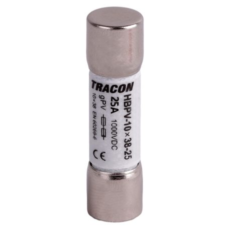 Tracon gPV, 30A,1000VDC,5kA,10x38 HBPV-10X38-30 Hengeres biztosító PV 5997374230988
