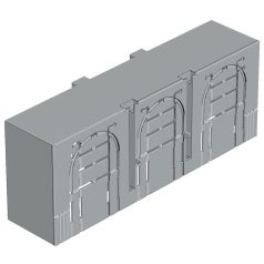   Tracon 00, 3P, L=66 mm AA-KETO-00-3/66 Érintésvédelmi burkolat alsó/felső kábelbevezetéshez 3P 5997374211307