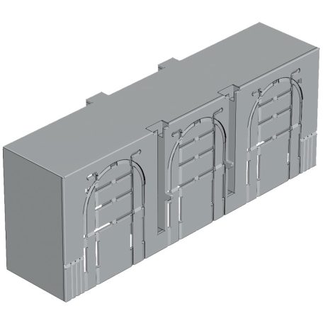 Tracon 1, 3P, L=42 mm AA-KETO-1-3 Érintésvédelmi burkolat alsó/felső kábelbevezetéshez 3P 5997374211314