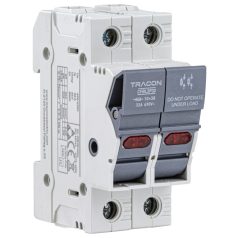   Tracon 32A, 10x38mm, Un=400V/690V, AC22B, 2P, LED CFBL2P32 Szakaszolókapcsoló-biztosító hengeres bizt.hoz, maszkolható 5997374235853